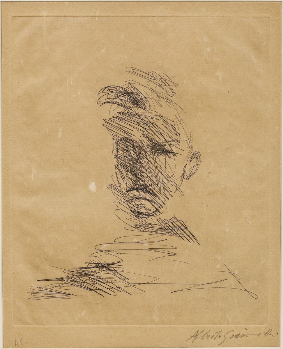 Alberto Giacometti (1901-1966) Portrait of Rimbaud ($4,000-6,000)