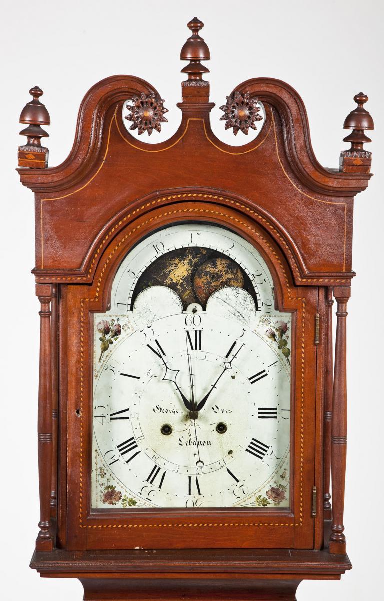 George Oves Lebanon County Tall Case Clock ($8,000-12,000)