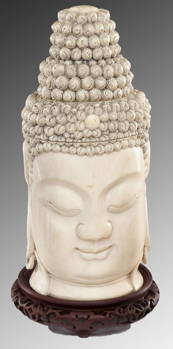 Ivory Buddha Head - $1,700
