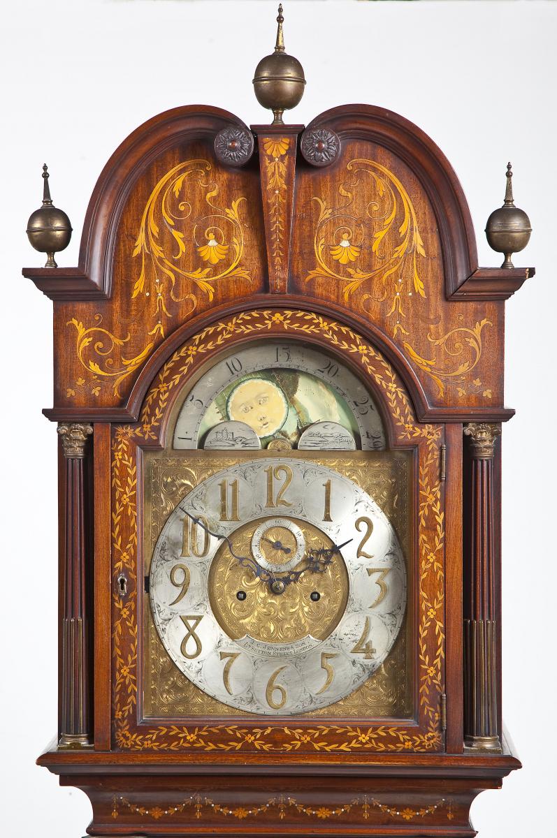 J.C. Jennens Inlaid Tall Case Clock ($3,000-5,000)