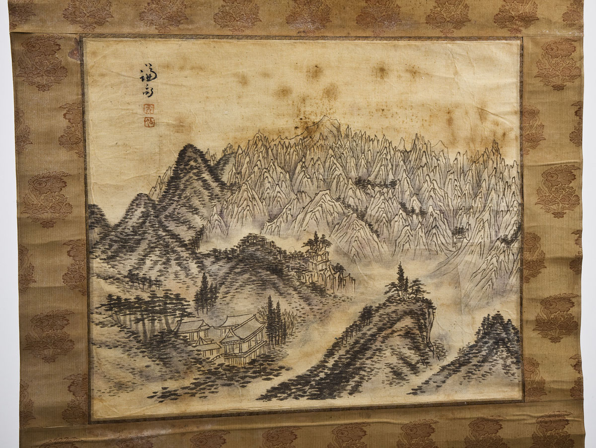 Korean Ink Painted Scroll ($12,000)