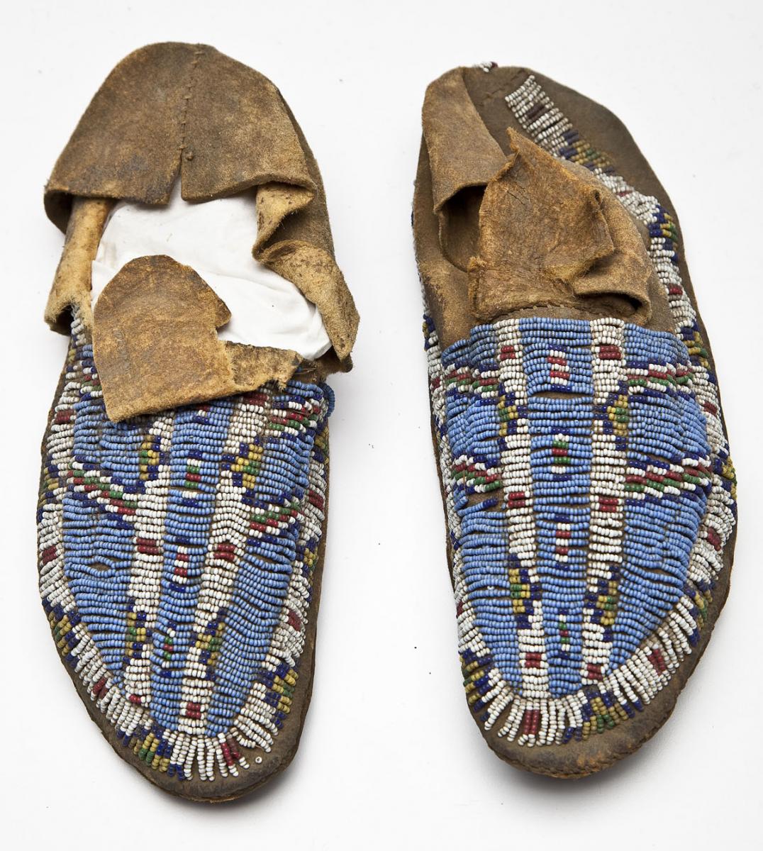 Pair of 19th Century Sioux Beaded Moccasins ($600)